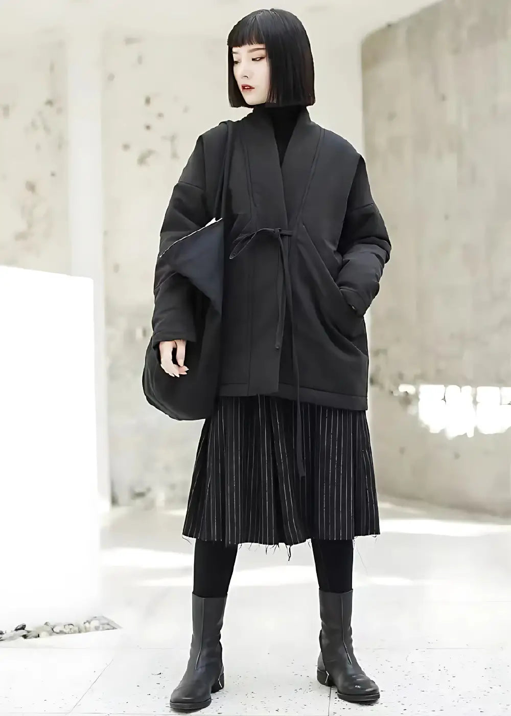 Manteau Kimono Épais Femme