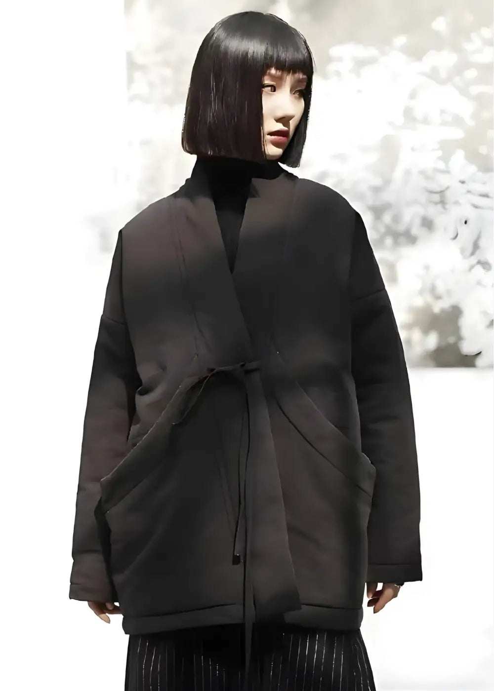Manteau Kimono Épais Femme