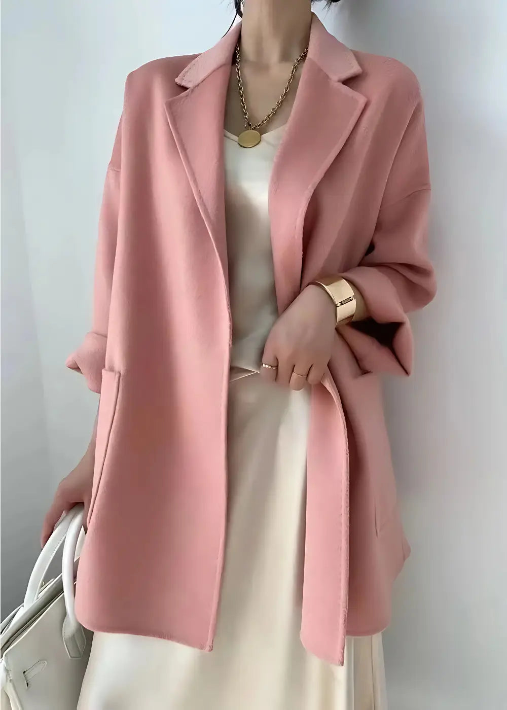 Manteau Kimono Femme Court En Laine