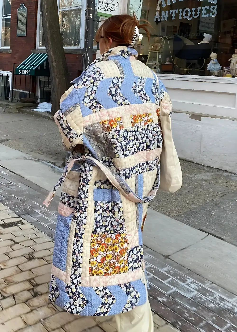 Manteau Kimono Femme Patchwork