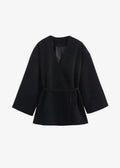 Manteau Kimono Noir Femme