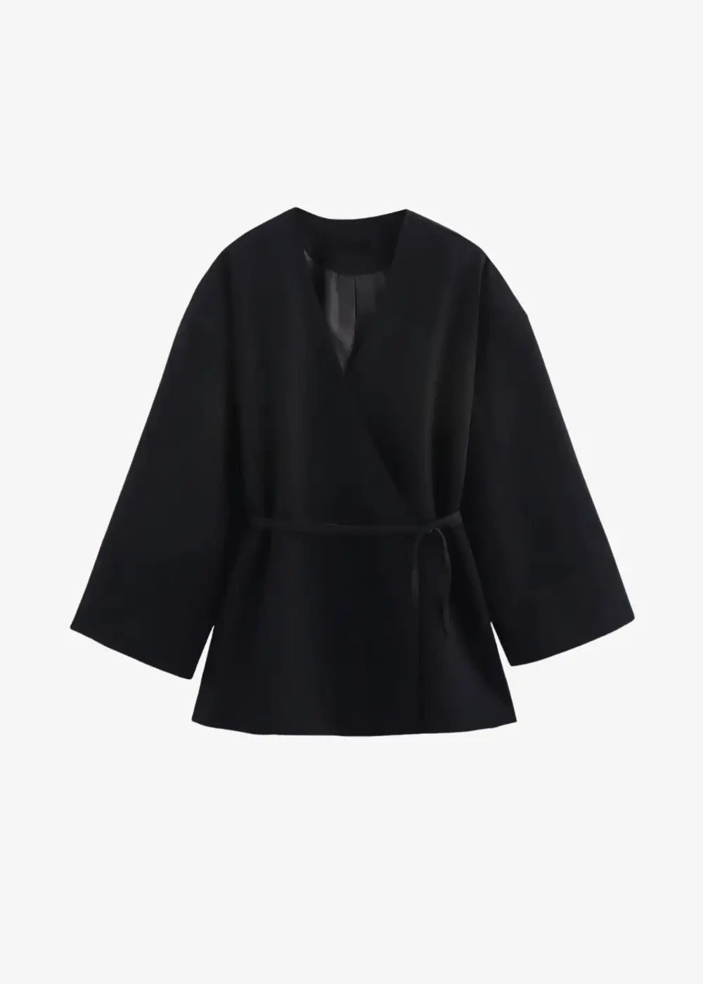 Manteau Kimono Noir Femme