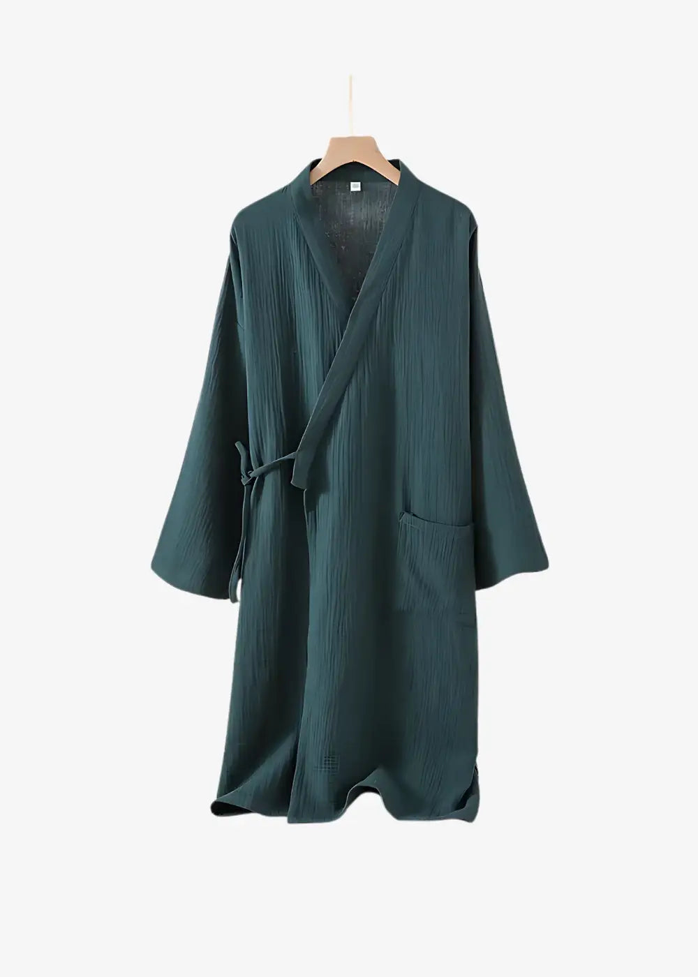 Peignoir Kimono Femme Uni Vert
