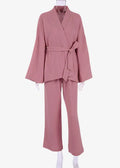 Pyjama Kimono Femme en Coton Rose
