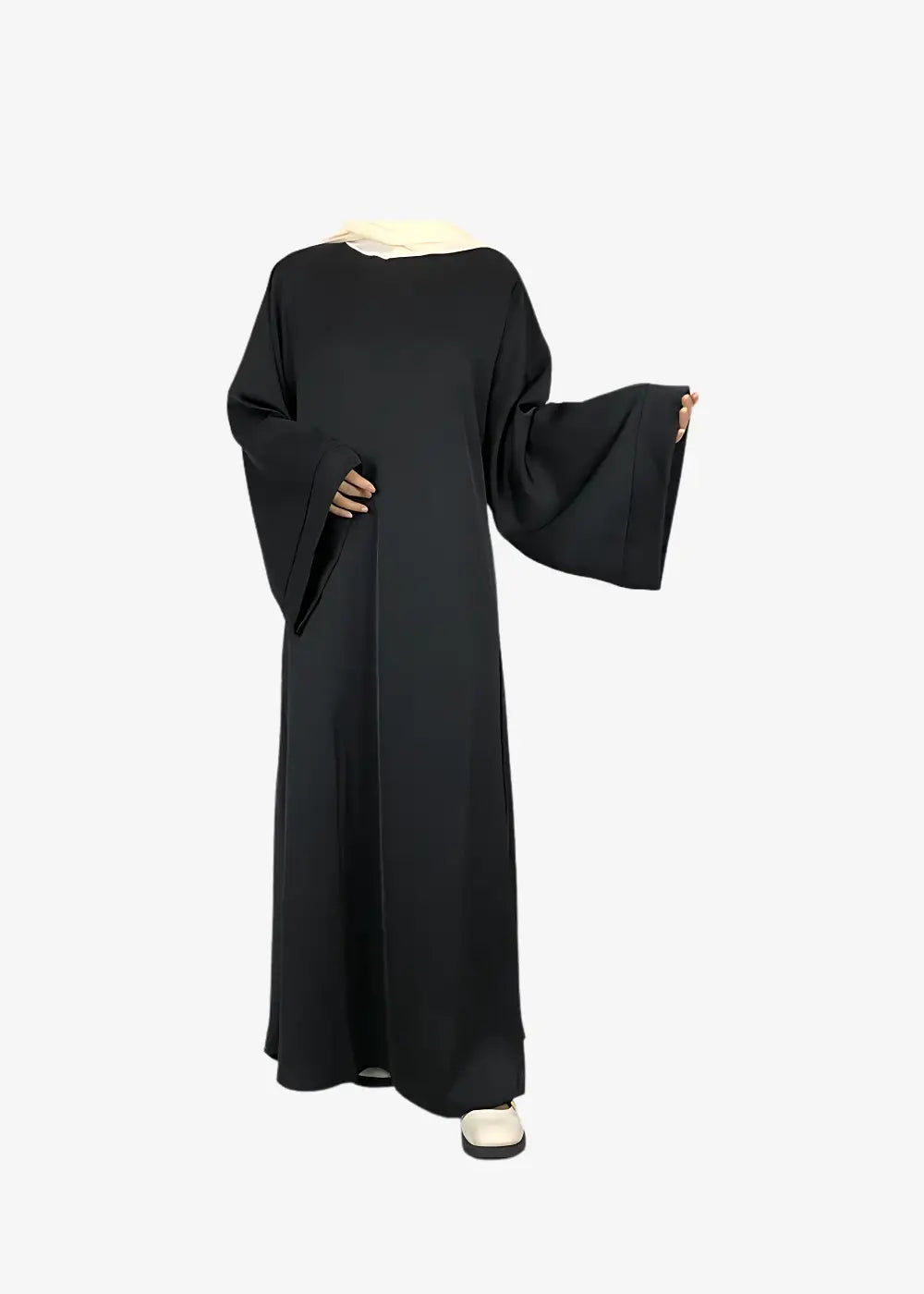 Robe Kimono Abaya Noir