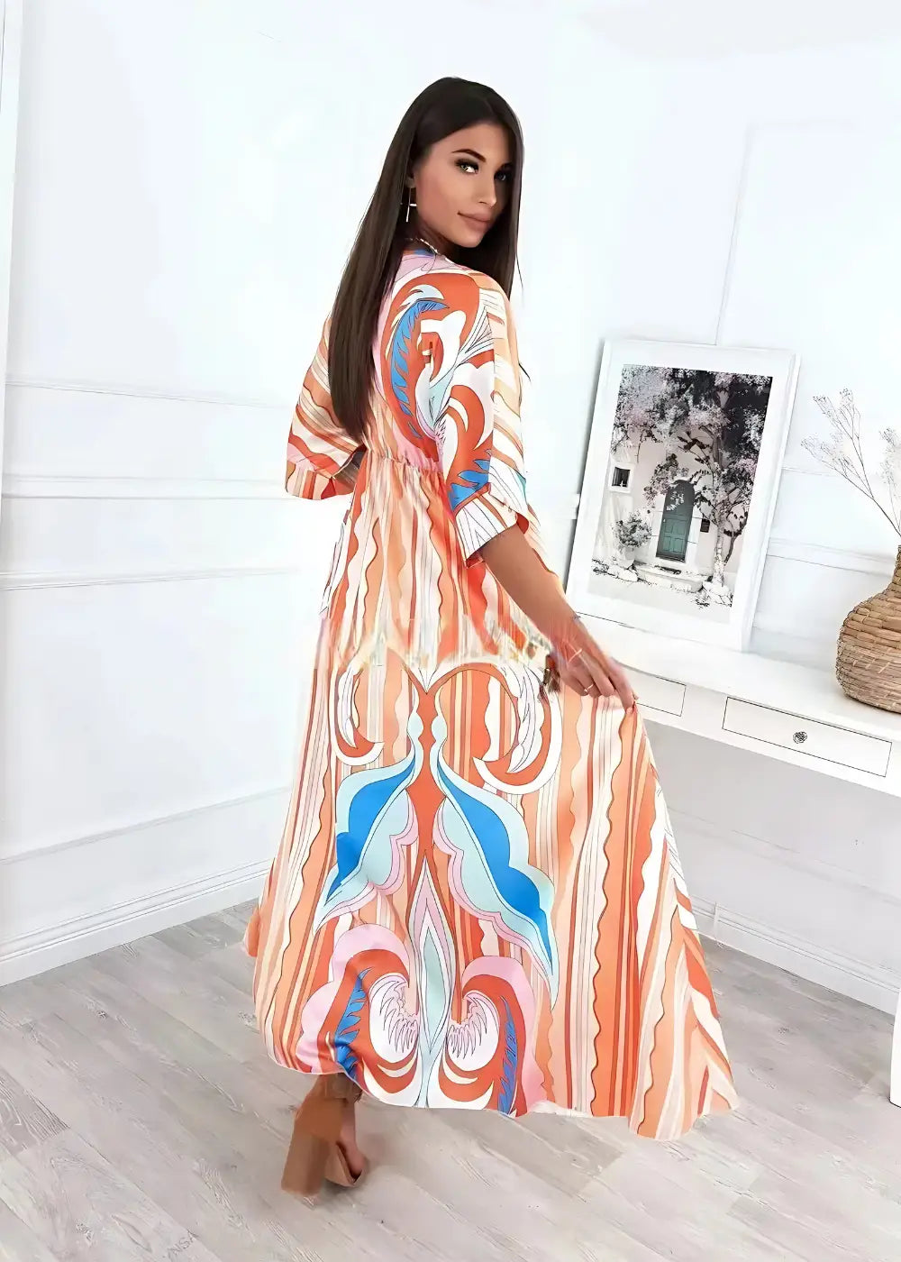 Robe Kimono en Rayonne Femme