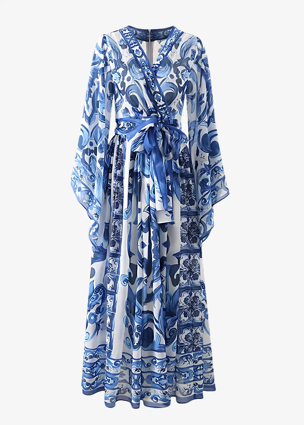 Robe Kimono Femme Bohème Bleue