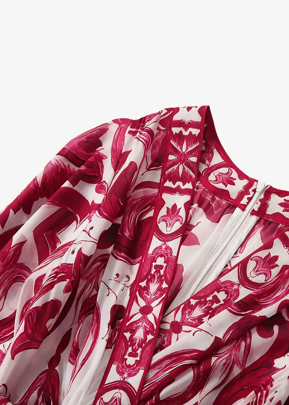 Robe Kimono Femme Bohème Rouge