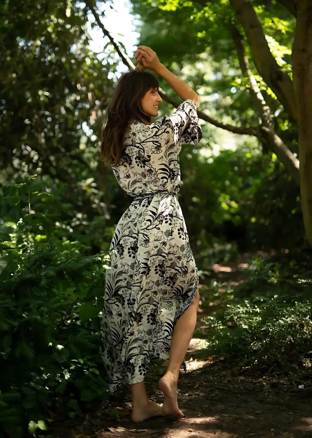 Robe Kimono Femme Coton