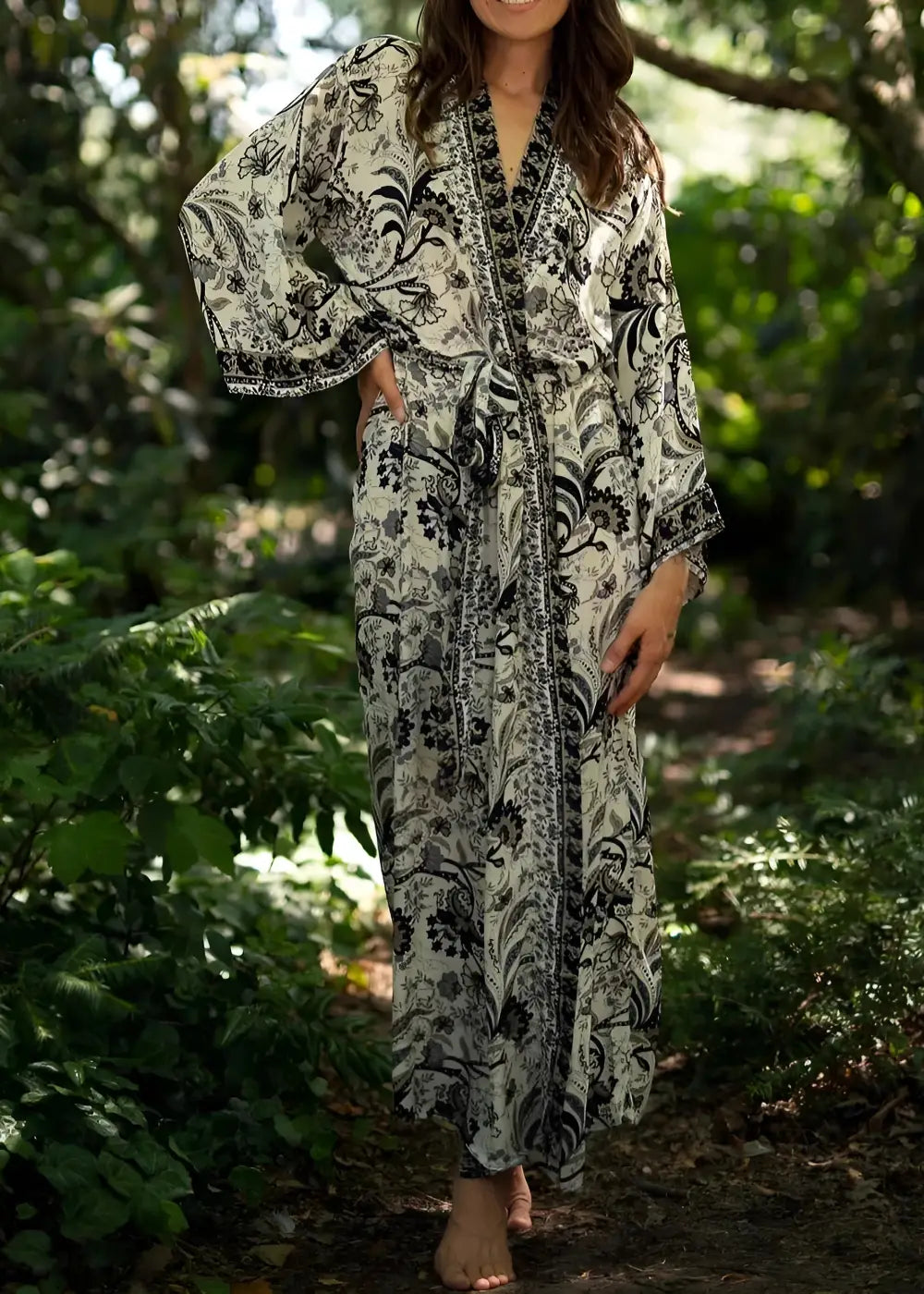 Robe Kimono Femme Coton