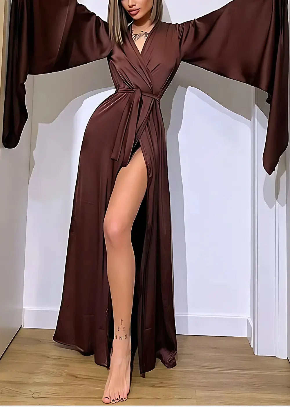 Robe Kimono Femme Gala Satin