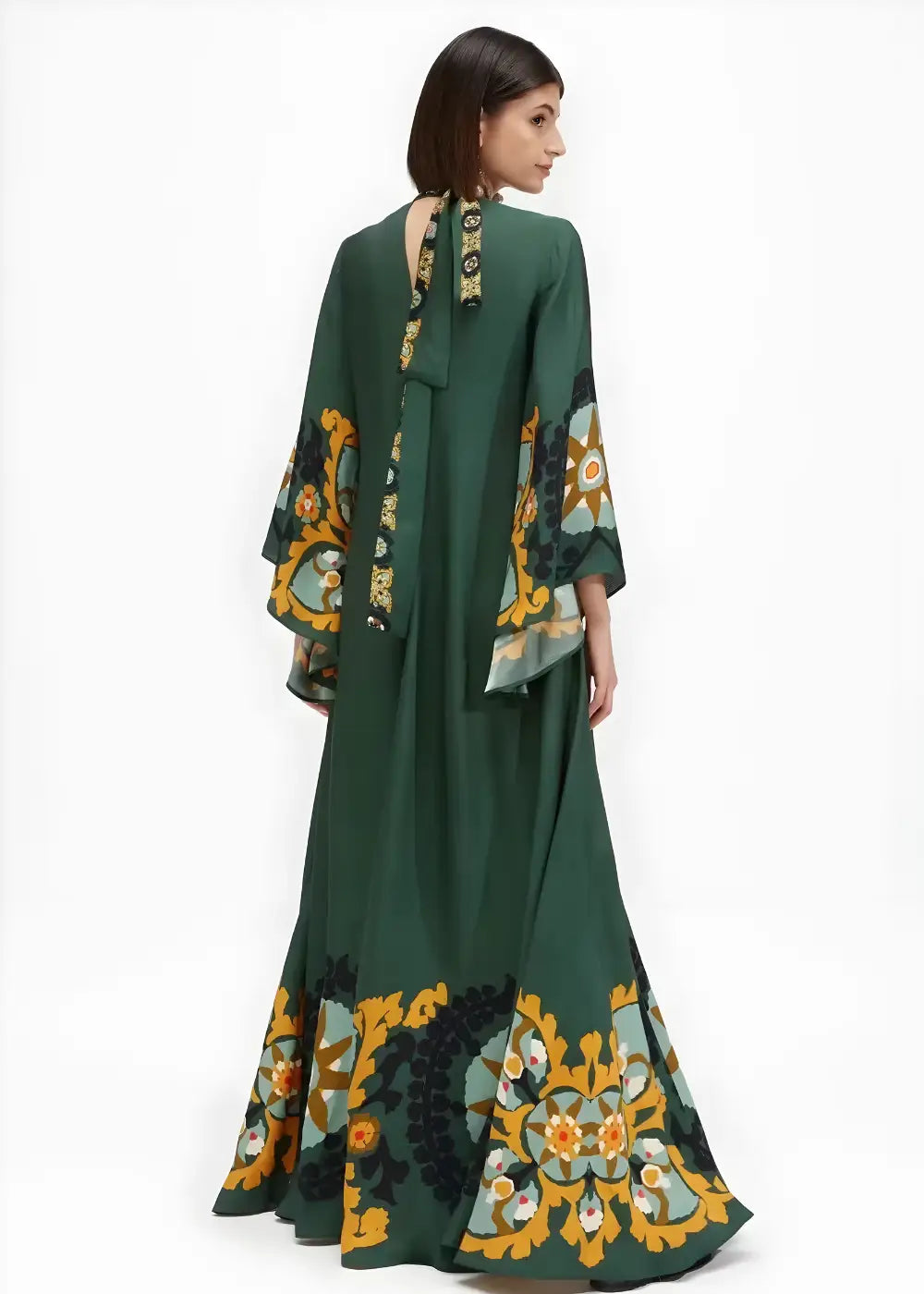 Robe Kimono Femme Verte
