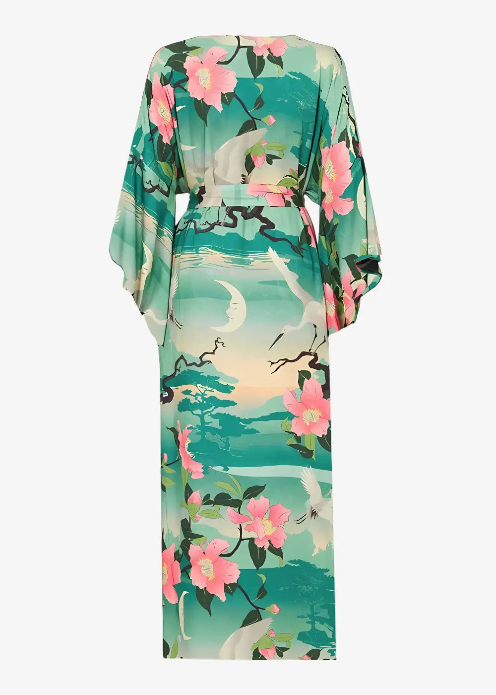 Robe Kimono Florale Maxi