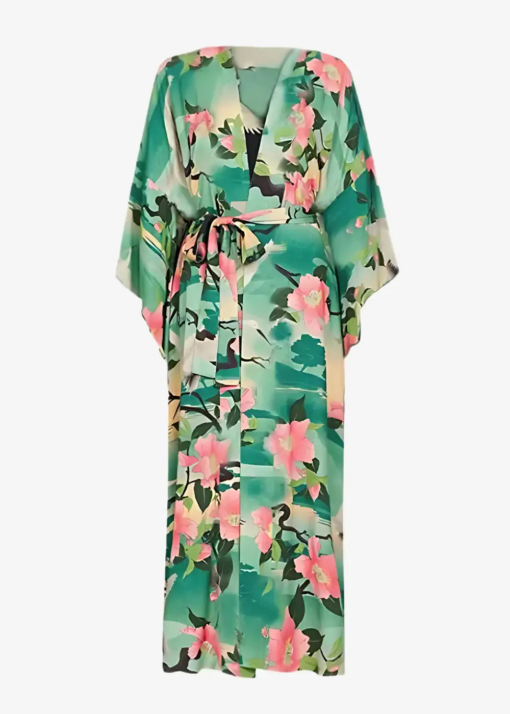 Robe Kimono Florale Maxi