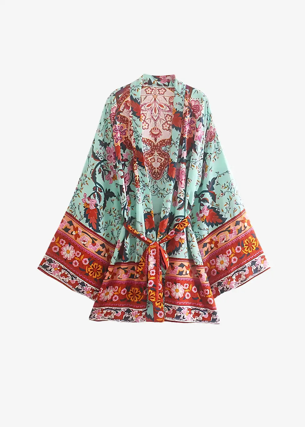 Robe Kimono Imprimé Floral Chic