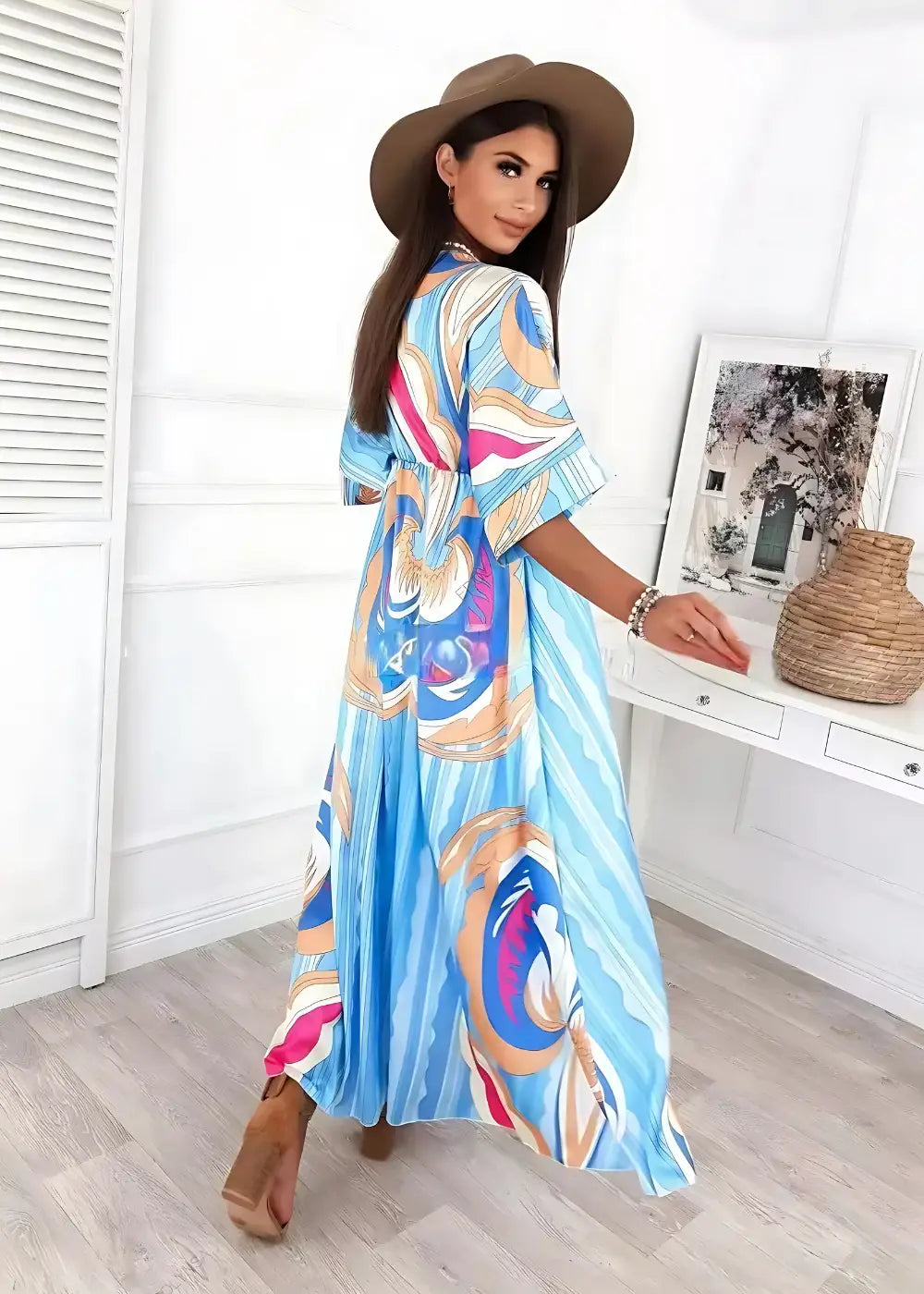 Robe Kimono Manches Courtes