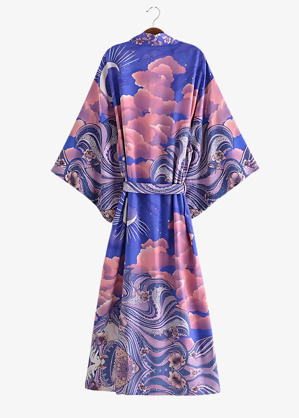 Robe Kimono Motif Nuages