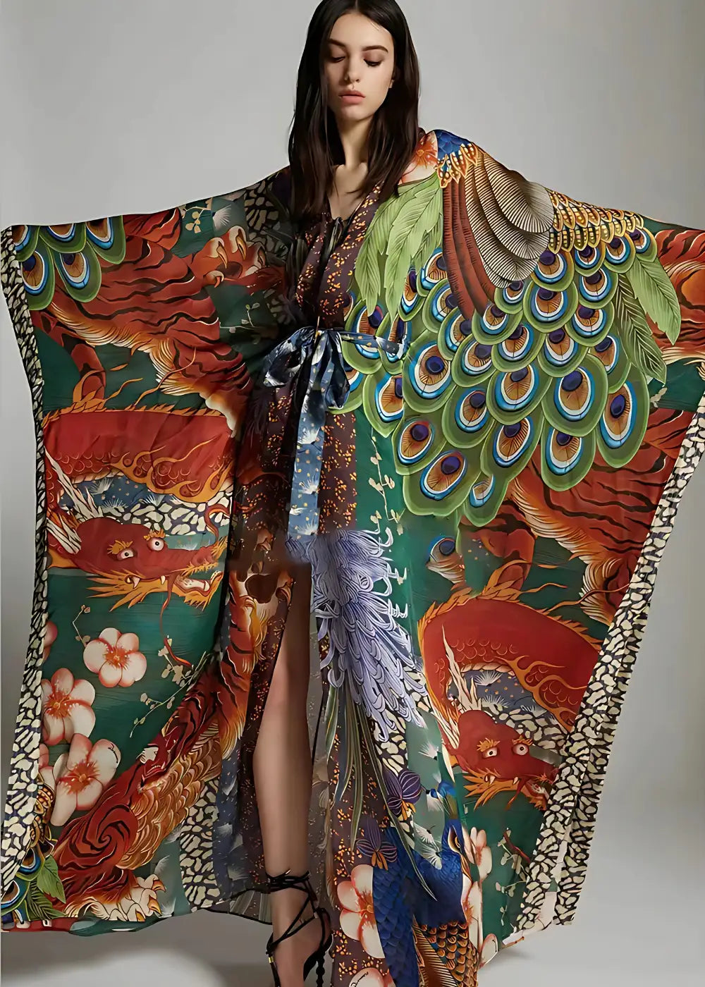 Robe Kimono Vintage Coloré