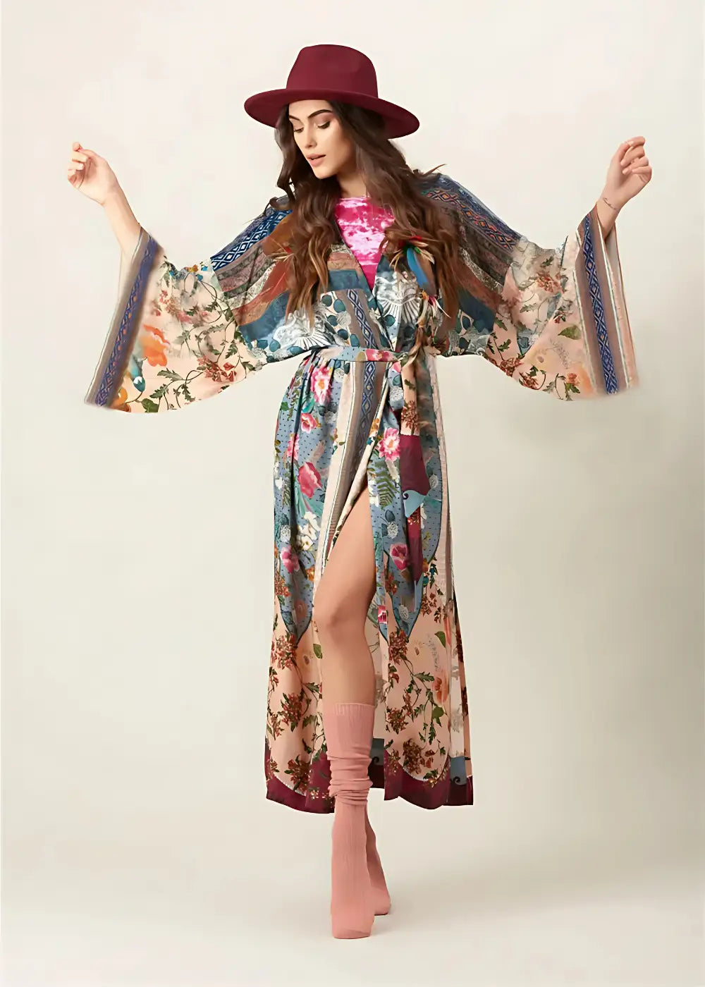 Robe Kimono Vintage Élégante
