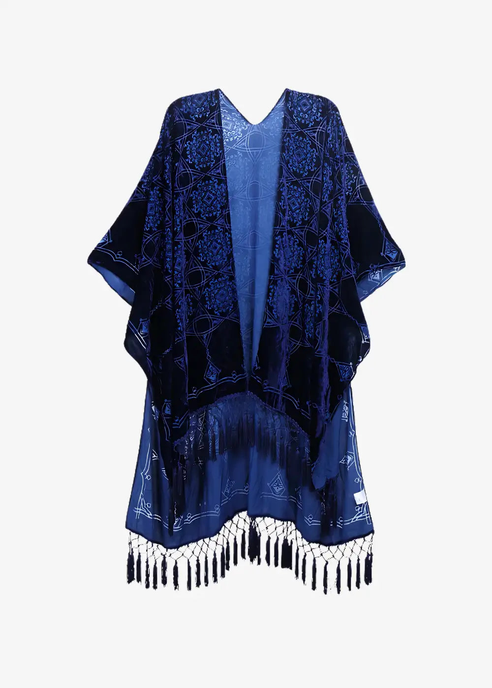 Veste Kimono Bleue Florale