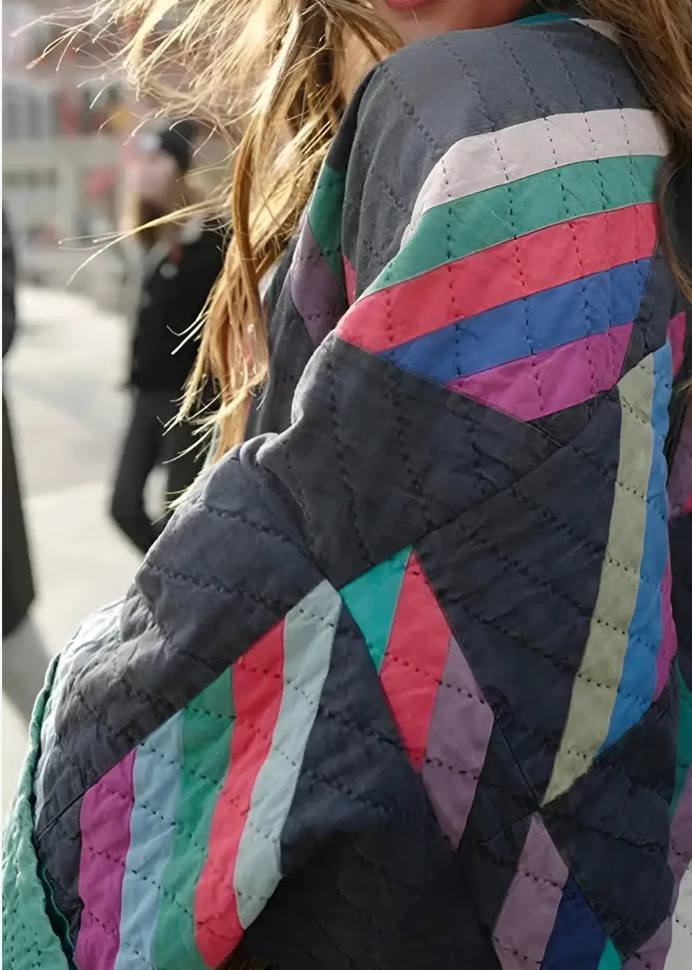 Veste Kimono Femme Géométrique