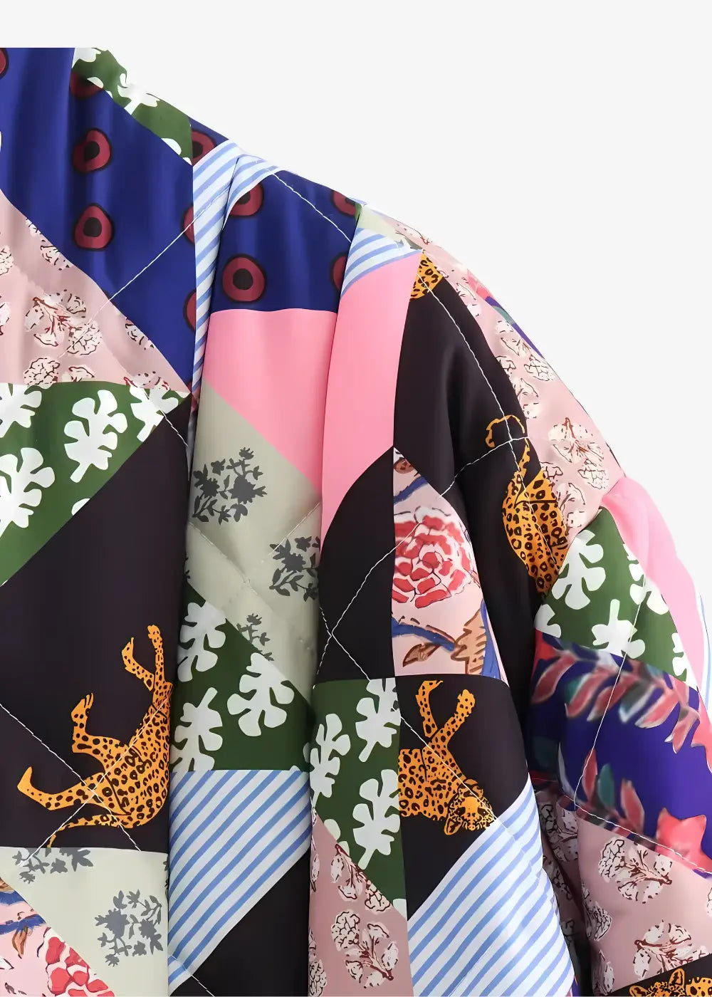 Veste Kimono Femme Patchwork