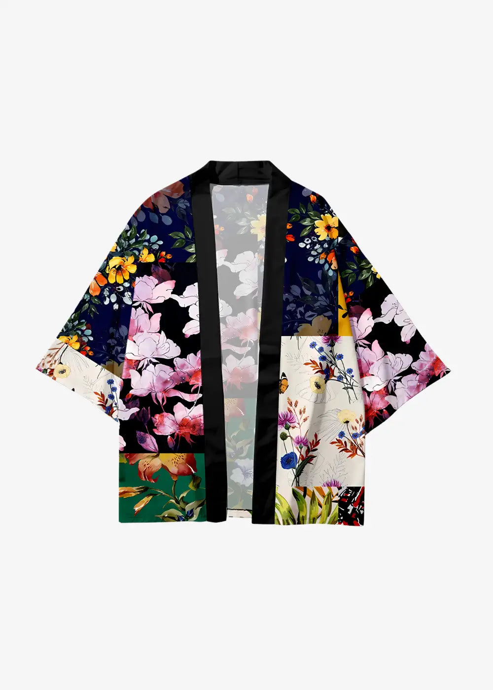 Veste Kimono Imprimée Fleurie