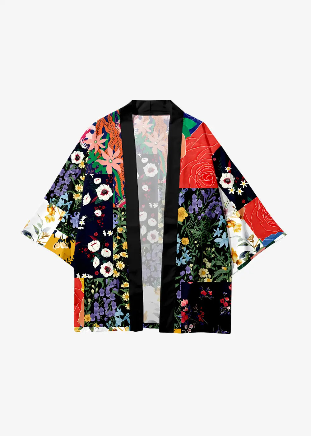 Veste Kimono Imprimée Fleurie