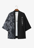 Veste Kimono Lettres Japonaises