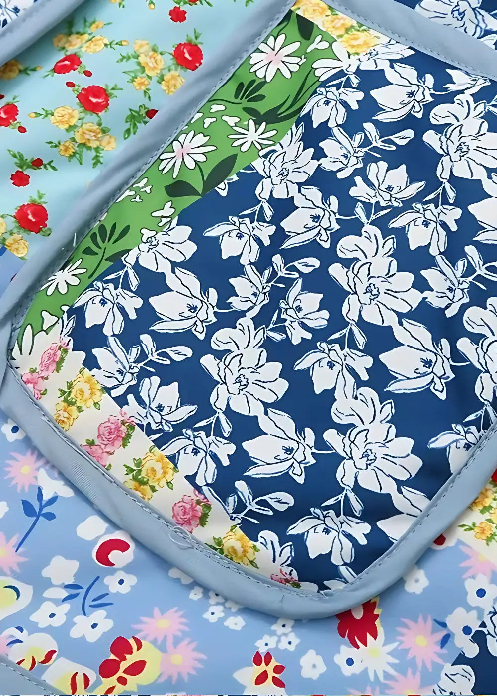 Veste Kimono Matelassée Femme Fleuri Colorée