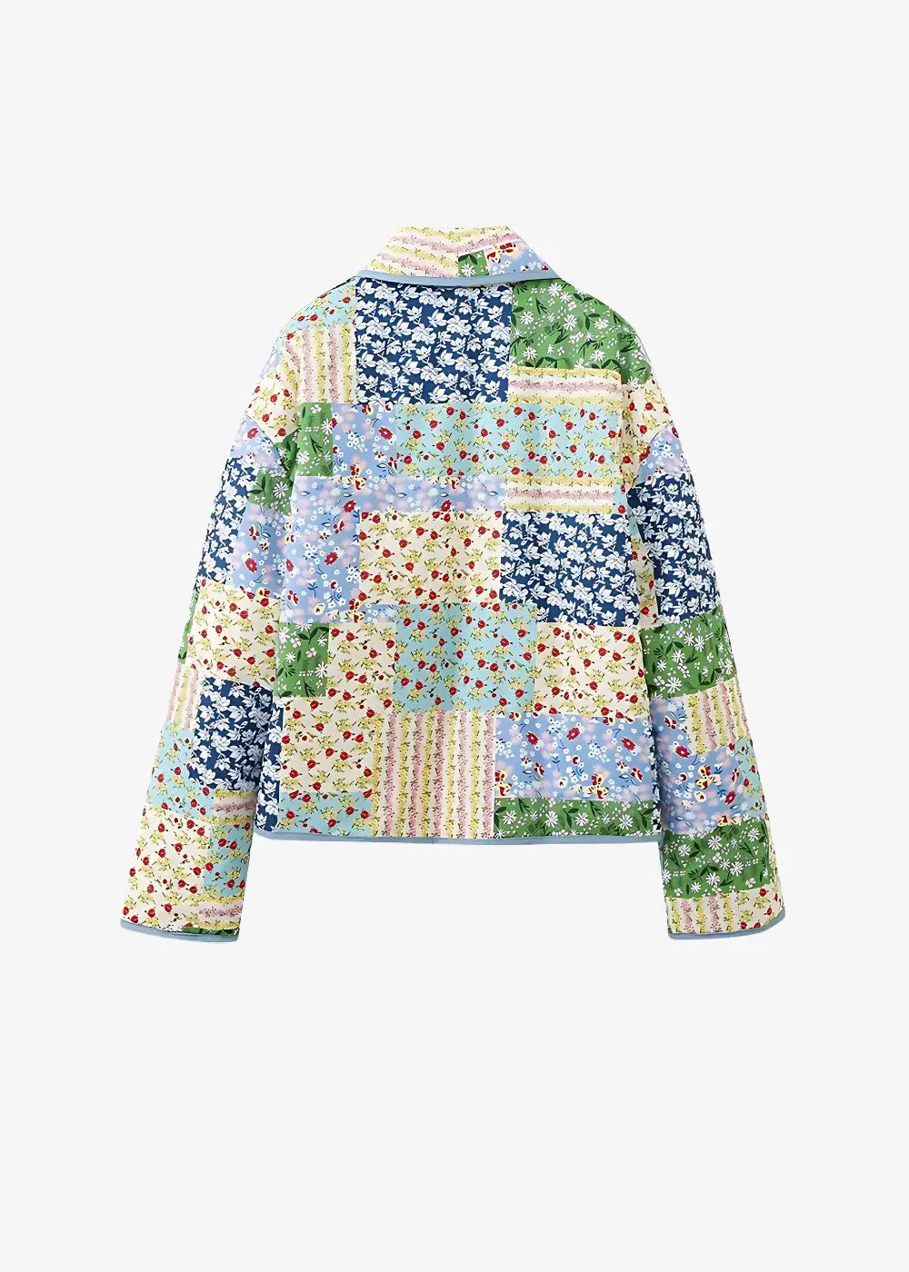 Veste Kimono Matelassée Femme Fleuri Colorée