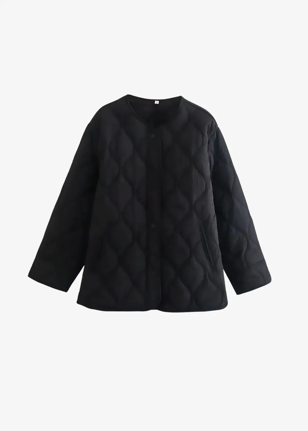 Veste Kimono Matelassée Femme Noire