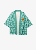 Veste Kimono Motif Feuilles d’été