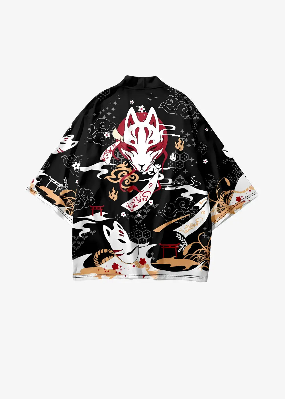 Veste Kimono Motif Renard