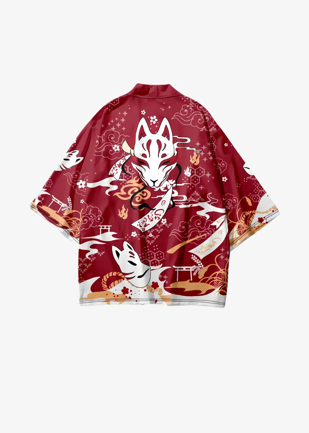 Veste Kimono Motif Renard