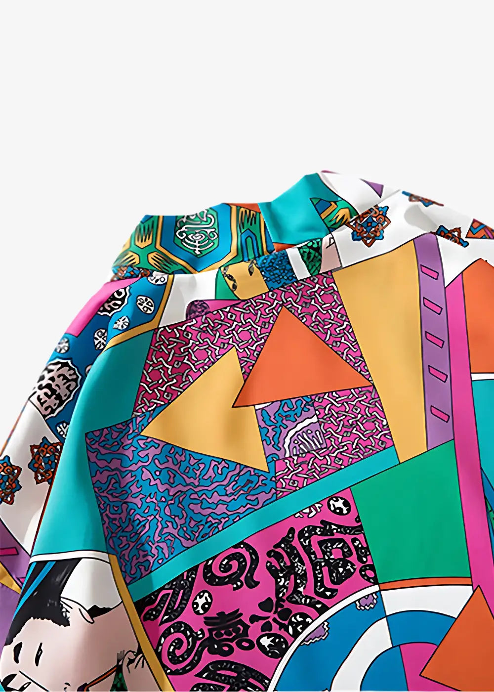 Veste Kimono Patchwork Fluide