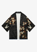Veste Kimono Style Japonais Grues