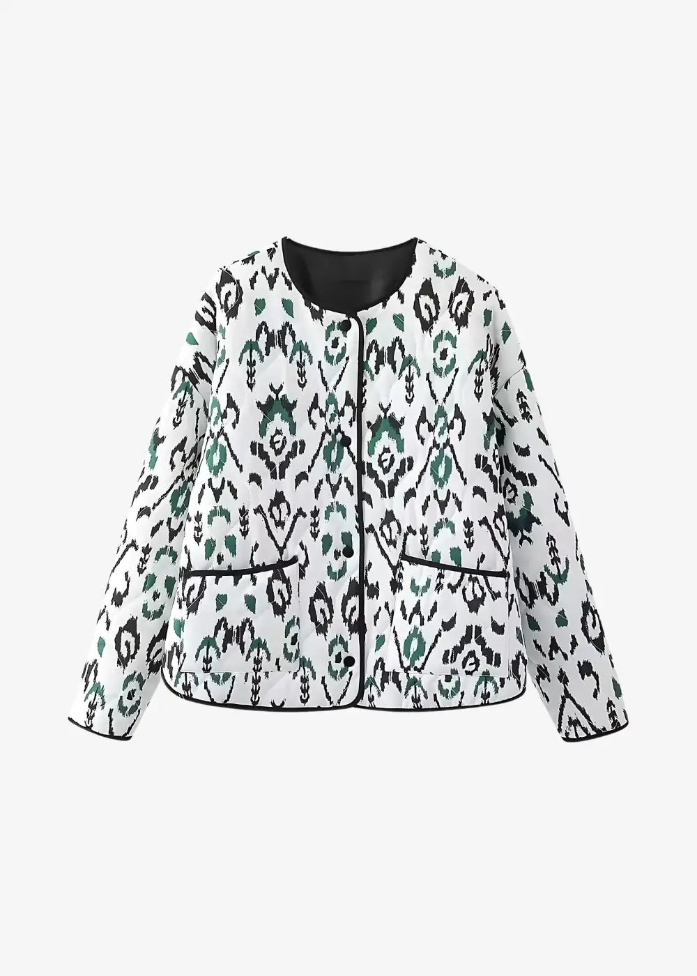 Veste Matelassée Kimono Femme Motif Tribal